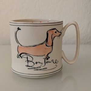 Anthropologie dachshund mug